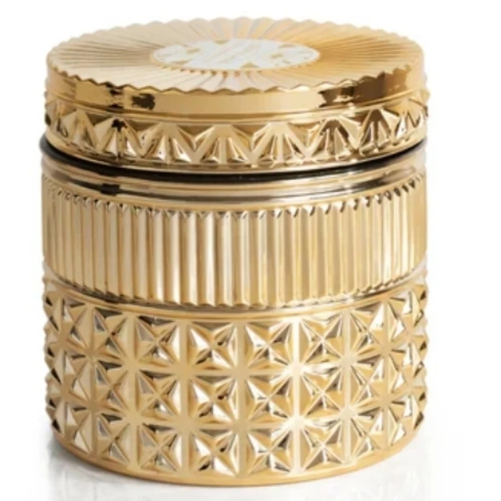 ❤️BUY 2 GET 1 FREE Capri Blue Exotic Blossom & Basil Gilded Faceted Candle